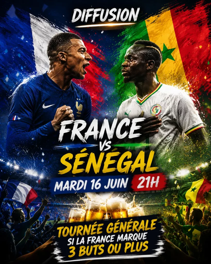 Diffusion Foot France Sénégal